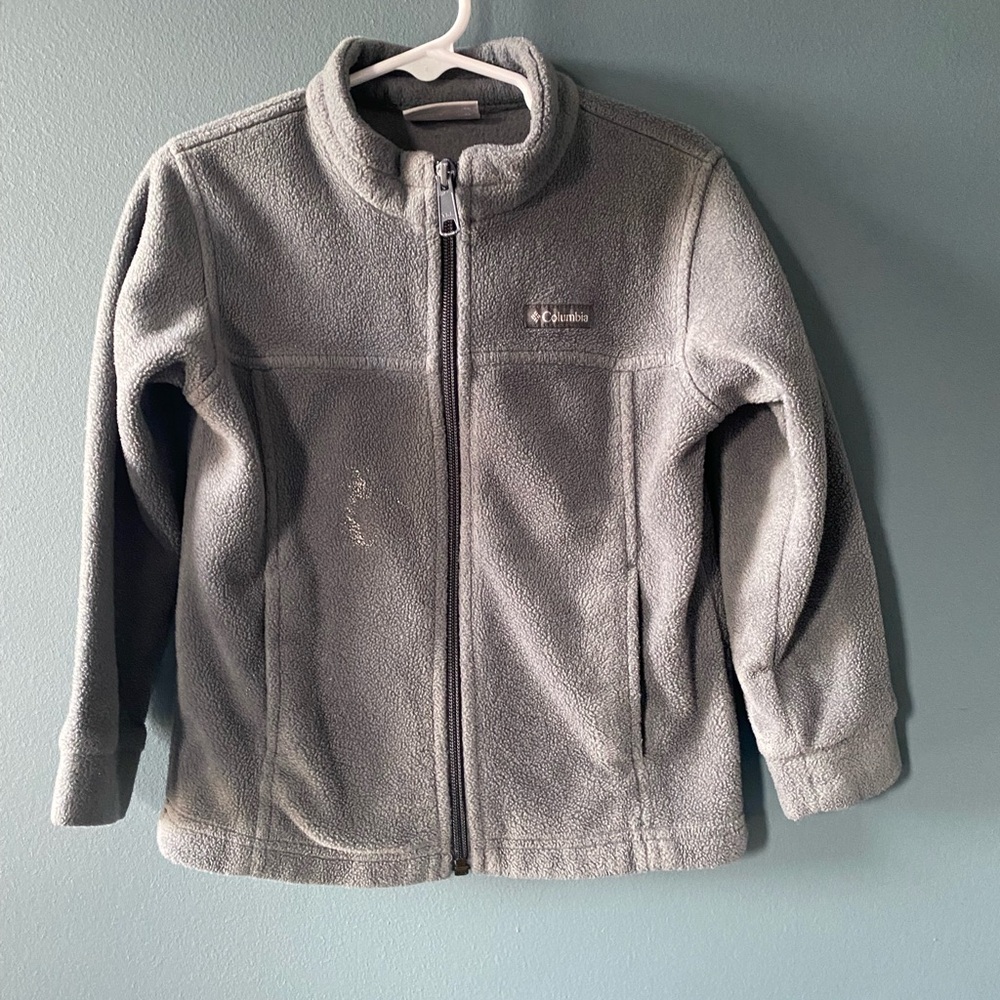 Columbia Heather Gray Fleece Jacket